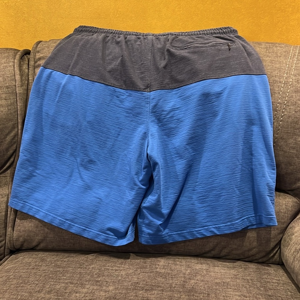 Foundry Blue Gray Drawstring Training Shorts - Picture 2 of 5
